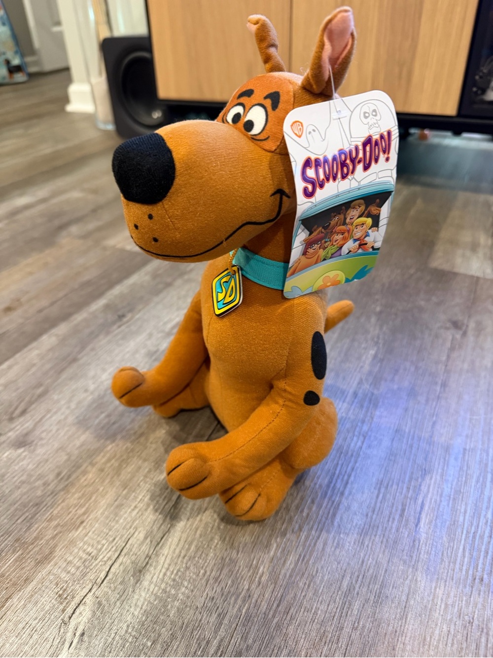 Scooby-Doo Plush Stuffed Animal - Brown Scooby with Teal Collar